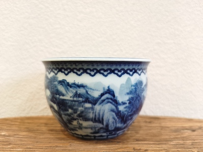 柴窑山水大缸杯